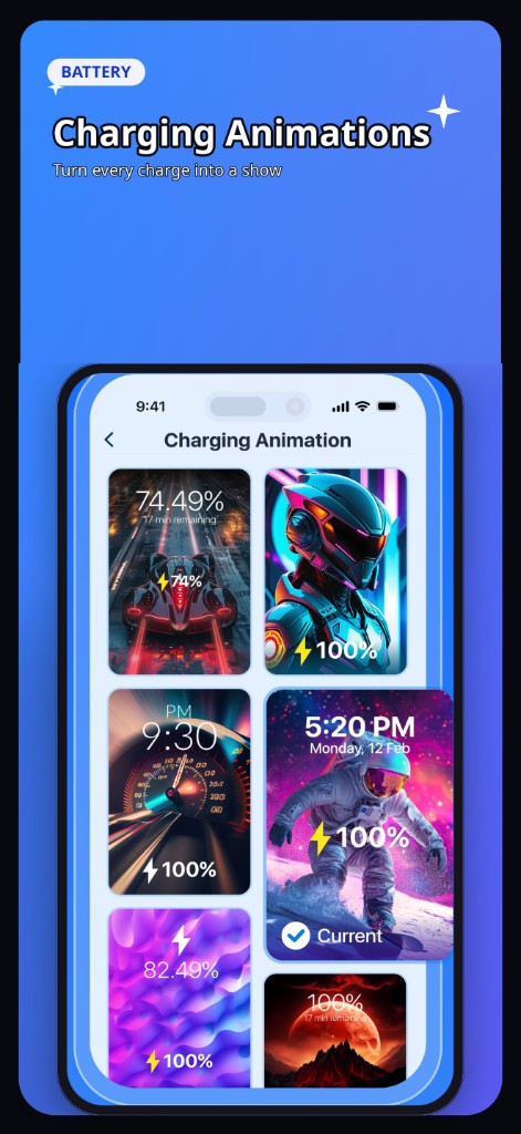 Charging animations