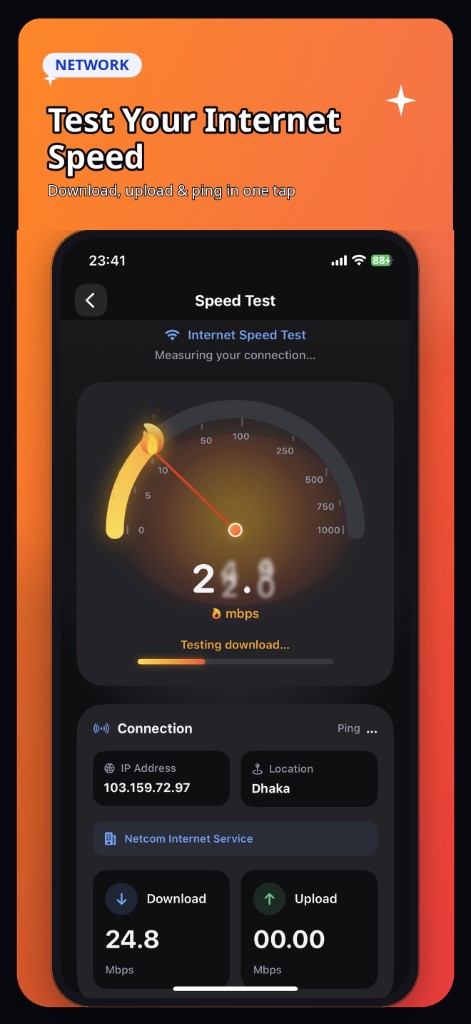 Internet speed test